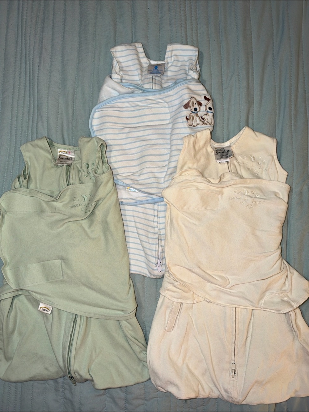 Lot of 3 Halo Newborn Swaddle Sleep Sacks